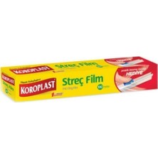 Koroplast 100 M Streç Film Pratik Kesme Bıçağı ile Gıdalarınızı Güvenle Saklayın