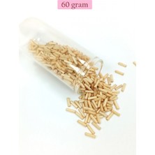 MiraLive Uzun Boru Kesme Boncuk Çap 2mm Uzunluk 10 mm - 60 Gram - Koyu Krem - BNC268