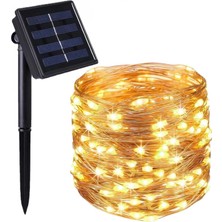 MiraLive Solar Güneş Enerjili Peri LED 20 Metre Günışığı 8 Mod 200 LED