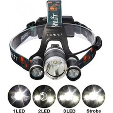 MiraLive Boruit T6 Kafa Feneri 5000 Lumens 3xcree Xm-T6+2r5 Lamba LED Kamp Lambası