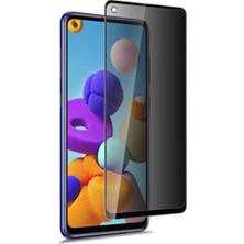 MiraLive Samsung A21S Uyumlu Hayalet Ekran Gizli Tam Kaplayan Kırılmaz Cam Seramik Ekran Koruyucu Film