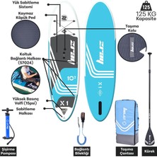 Blooma Şişme Kano Paddle Board Seti 310x81x15 cm Kaymaz EVA Köpük Ped ile 125 kg Kapasite