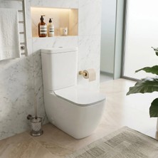 Vitra S25 Smooth Flush Kanalsız Beyaz Duvara Tam Dayalı Klozet Rezervuar Seti 9892B003-7201