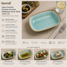 Bonna Aqua Gourmet Dikdörtgen Kayık 12×8.5 cm 12'li