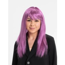 MiraLive Rose Pembe Düz Kesim Peruk