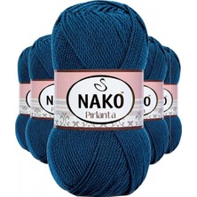 MiraLive 5 Adet Pırlanta Amigurumi El Örgü Ipi Yünü Petrol Mavi 10328