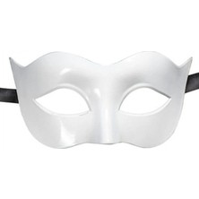 MiraLive Beyaz Renk Masquerade Kostüm Partisi Venedik Balo Maskesi