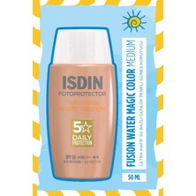 Isdın Fotoprotector Fusion Water Color Magic Medium SPF50 50 ml Tüm Cilt Tipleri İçin Yüz Güneş Kremi