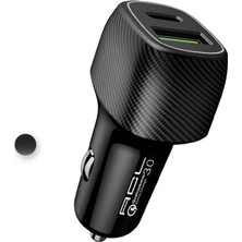 MiraLive 6A 48WATT 1 x Usb-A 1 x Usb-C Şarj Başlığı Araç Içi Şarj AC85
