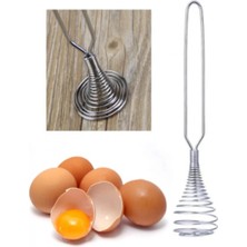 MiraLive Paslanmaz Metal Mini Yumurta Çırpıcı & Karıştırıcı