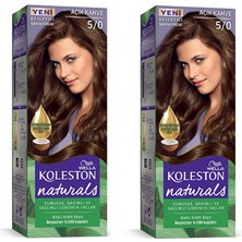 MiraLive Naturals Saç Boyası Açık Kahve 5/0 2x Paket