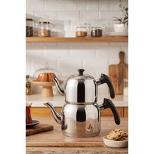 Özkent K-390 Vista Mini Boy Sade Çaydanlık Siyah