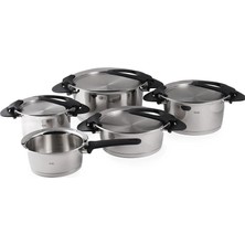Fissler Intensa Tencere Seti 9 Parã§a - Kalın Tabanlı, Indüksiyon Uyumlu, Bulaşık Makinesi Güvenli