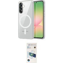 Nuveden Ieg™ Galaxy A37 5g Kılıf Ahenk Minimal Serisi - Şeffaf 3D Antistatik Cam Ekran Koruyucu