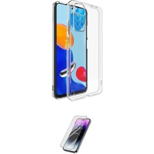Nuveden Ieg™ Redmi Note 11 Pro Kılıf Zirve Doku - Şeffaf Pasifik Cam Ekran Koruyucu