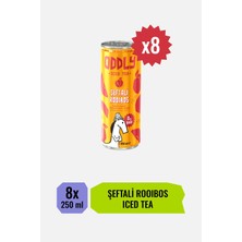 ODDLY Peach-Rooi Soğuk Çay Kutu 250 ml x 8 Adet Vegan ve Katkısız Lezzet