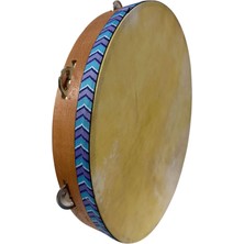 Bade Müzik 42 cm Zilli Bendir – Doğal Hayvan Derili | El Yapımı | Üst Kalite