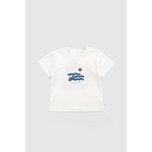 Little Gusto Organik Pamuk Bebek Tişört Waves