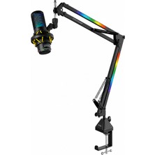 Thonet & Vander VX320 Yayıncı Mikrofonu ve VX100 Stant Seti Dokunmatik Rgb LED Titreşim Önleme Çok Yönlü Kardioid