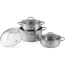 Fissler San Francisco 6 Parã§a Tencere Seti - Kalın Tabanlı, Indüksiyon Uyumlu, Bulaşık Makinesi Güv