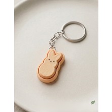Midori Works Clicker Tavşan Anahtarlık - Stres Giderici Fidget Oyuncak & Estetik Çanta Süsü