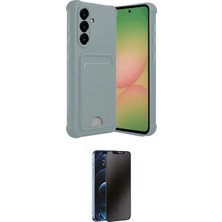Nuveden Ieg™ Galaxy A36 Kılıf Vadi Çizgi Prime - Siyah 3D Antistatik Hayalet Cam Ekran Koruyucu