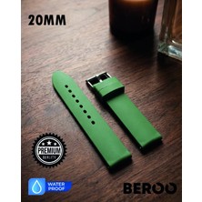 Beroo Straps 20MM Premium Düz Silikon Saat Kordonu – Ultra Konforlu, Su Geçirmez, Dayanıklı Tasarım
