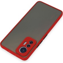 Youday Home Mi 12 Lite Kılıf Montreal Silikon Kapak - Kırmızı