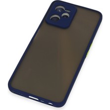 Youday Home Realme C35 Kılıf Montreal Silikon Kapak - Lacivert