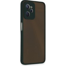 Youday Home Realme C35 Kılıf Montreal Silikon Kapak - Yeşil