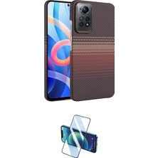 Nuveden Ieg™ Redmi Note 12 Pro 4g Kılıf Doruk Serisi - Siyah 3D Antistatik Seramik Nano Ekran Koruyucu