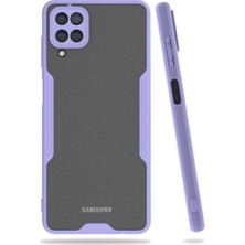 Youday Home Galaxy A22 Kılıf Platin Silikon - Lila