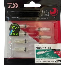 Daiwa Gekkabijin Chibi Dart 1.5inch 4cm Lrf Silikon Yem 8 Adet Clear Pearl Dot Glow