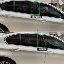 Autokit Bmw 5 Serisi F10 Uyumlu Kapı Direği Kaplama Piyano Black