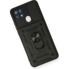 Youday Home A15 Kılıf Pars Lens Yüzüklü Silikon - Siyah