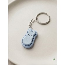 Midori Works Clicker Tavşan Anahtarlık - Stres Giderici Fidget Oyuncak & Estetik Çanta Süsü