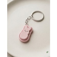 Midori Works Clicker Tavşan Anahtarlık - Stres Giderici Fidget Oyuncak & Estetik Çanta Süsü