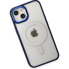 Youday Home iPhone 15 Pro Kılıf Room Magneticsafe Silikon - Lacivert