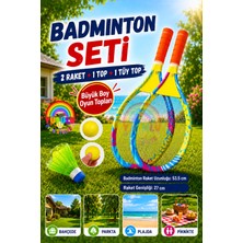 Yupulu 2 Adet Profesyonel Badminton Raketi Deluxe Badminton Seti Büyük Boy 1 Adet Top + 1 Adet Badminton Tüylü Topu