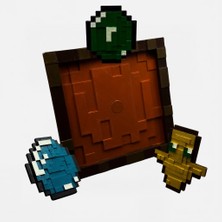 Believe Industry 3D Minecraft Eşya Çerçevesi Tam Koleksiyon Seti