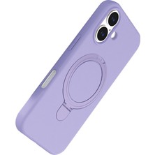 Youday Home iPhone 16 Plus Regal Magsafe Standlı Kapak - Lila