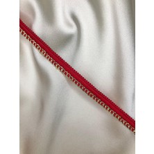 Ezel-In Tekstil Aksesuarları, Dekoratif Simli Biye Şerit, 50 Metre, KOD-P415