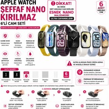 Biemtek Apple Watch Series 1-2-3 42MM Uyumlu Akıllı Bileklik Ekran Koruyucu Mat 6'lı Ultra Set Nano Hidrojel Darbe Emici