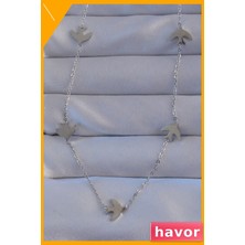 Havor Paslanmaz Çelik Kuş Figürlü Kolye