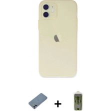Pileli Store Pilelistore™ iPhone 12 Kılıf Atlas Minimal Prime - Siyah Joko Magic 5d Hayalet Cam + Shine Kamera Lens Koruma Cam - Sabe
