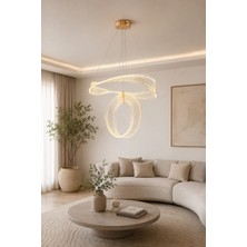 Taşcan Aydınlatma Ventura Gold Sarkıt LED Avize Modern Luxury Salon Yatak Odası Avize