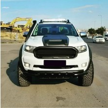 TMZ Garage Ford Ranger 2012-2022 Kaput Kabartma Mat Siyah Ön Kaput Üstü Kaplama