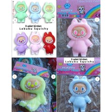 Oyuncak Sahili Labubu Sukuşi 3 Adet Birlikte Skuşi Squishy Love Hope Loyalty Luck Pop Squıshy 3lü