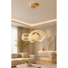 Taşcan Aydınlatma Solara Gold Sarkıt LED Avize Modern Luxury Salon Yatak Odası Avize