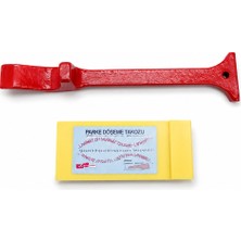 İnan Yapı Laminant Parke Usta Seti Kestamid Döşeme Çakma Takozu 2,5 cm*17 cm ve Çektirme Demiri 3 cm*32 cm